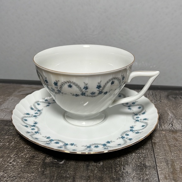 Vintage 40's Royal Tettau Germany Fine Porcelain Cups Saucers Hand Painted Rare - Picture 3 of 9